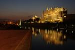 Osvětlené hlavní město Palma de Mallorca, Mallorca